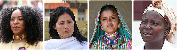 picture of four different ethnic women